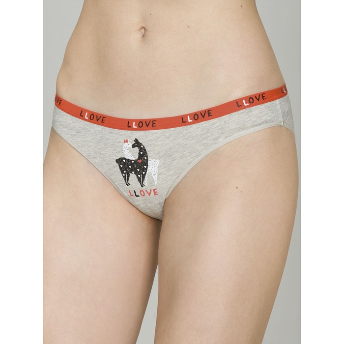 

Трусы женские, размер 44, цвет светло-серый