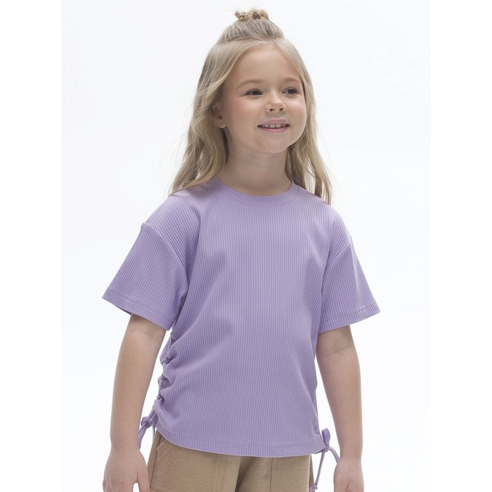Футболка для девочек, рост 104 см, цвет лаванда ночная сорочка для девочек рост 104 см цвет лаванда
