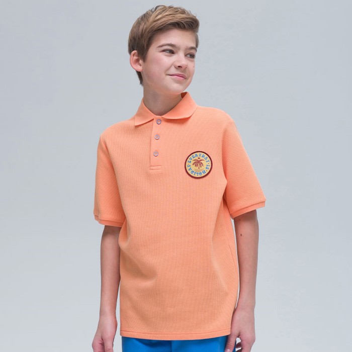 Футболка для мальчиков, рост 128 см, цвет оранжевый футболка для мальчиков рост 128 см цвет бирюза