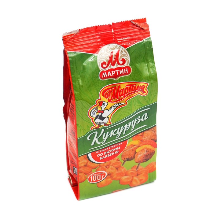 

Кукуруза жареная отборная со вкусом барбекю "от Мартина" 100гр.