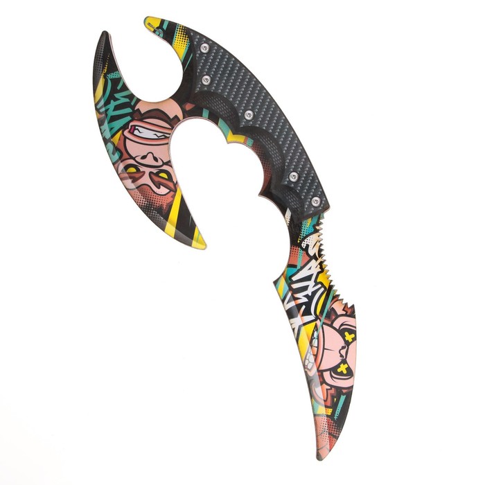 фото Сувенирное оружие нож-керамбит «обезьяна», с защитой пальцев, длина 22 см
