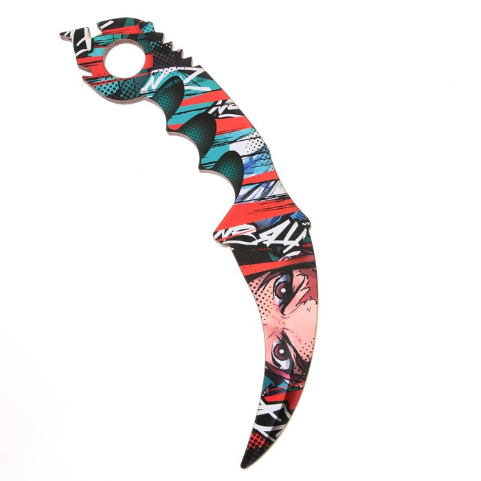фото Сувенирное оружие нож-керамбит «аниме», длина 22 см