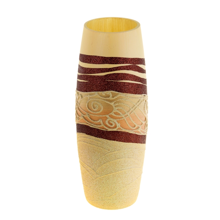 Ваза "Тёплые узоры", овал