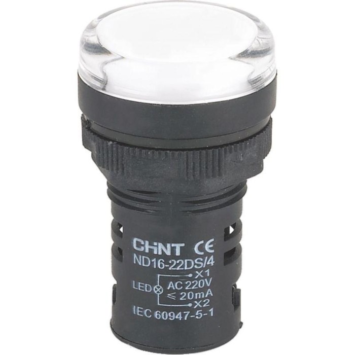 

Индикатор CHINT 593085 AC 230В, белый