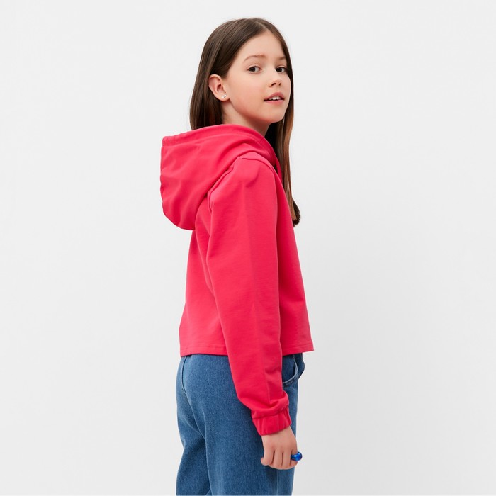 фото Толстовка для девочки, цвет бубль-гум, рост 152 см be friends
