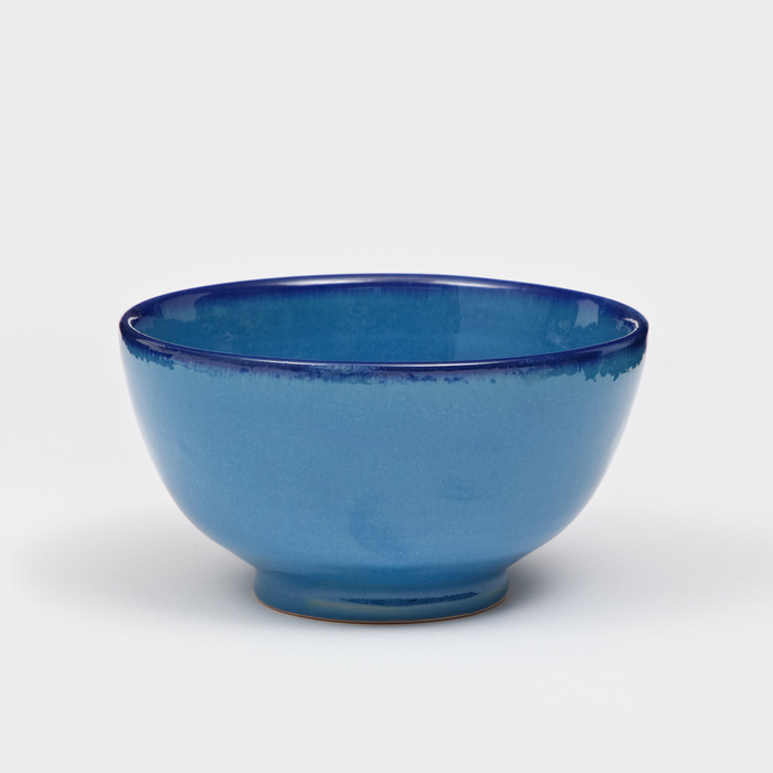 Салатник керамический Голубой, 600 мл, микс, 1 сорт, Иран салатник керамический касех 1 2 л 1 сорт иран