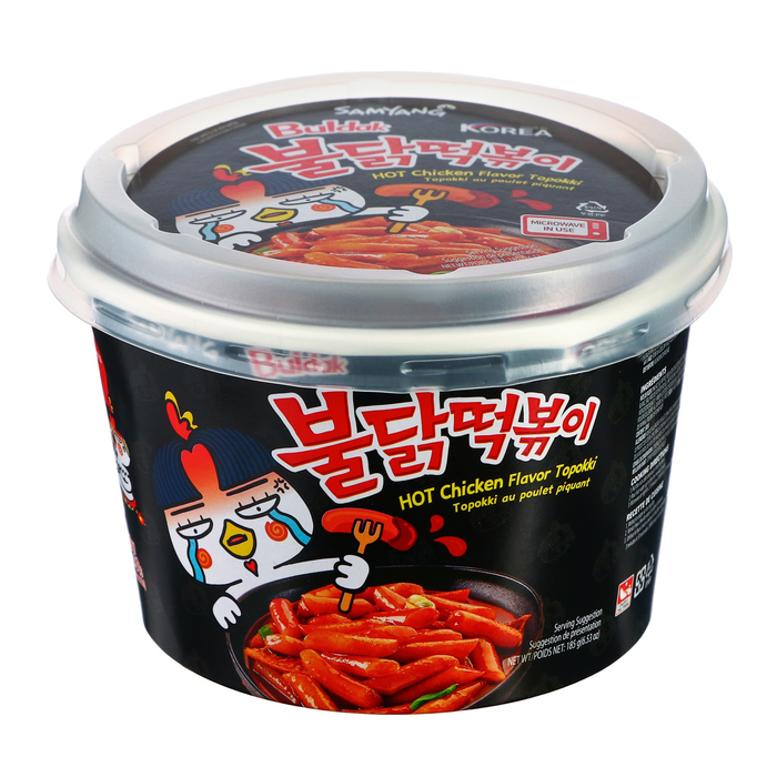 Токпоки острые со вкусом курицы в соусе бульдак 185 г 378₽