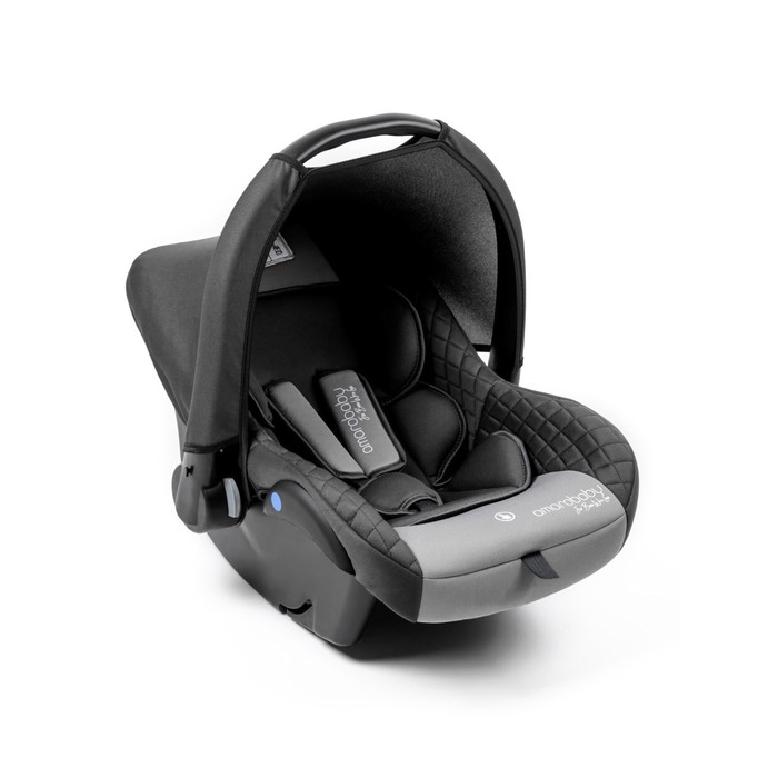 цена Автолюлька детская AmaroBaby Baby Comfort, группа 0+ (0-13 кг), цвет серый