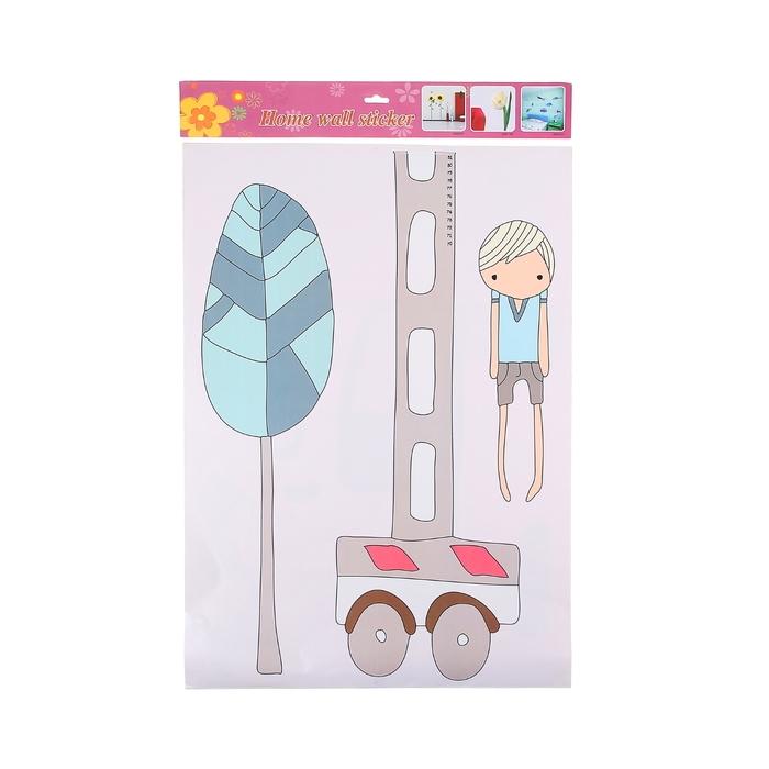 Наклейка пластик ростомер набор из 2 частей "Кран"