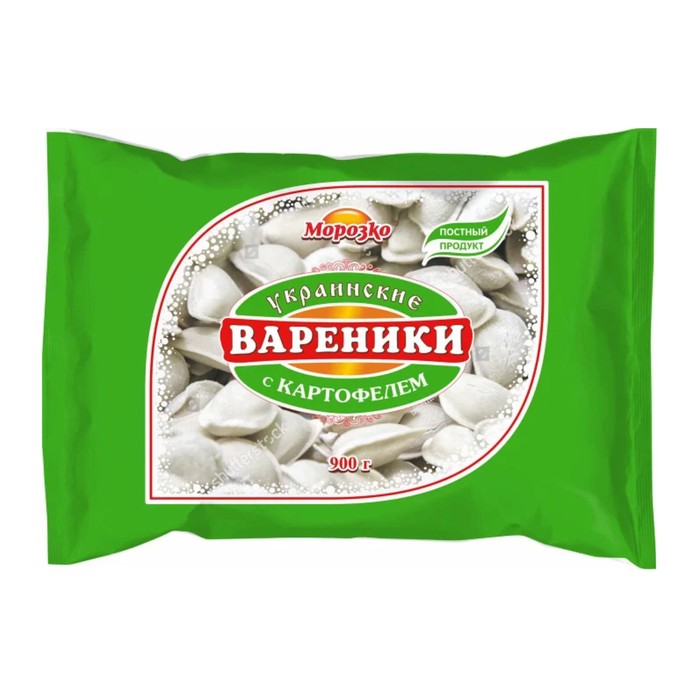 

Вареники с картофелем украинские 900 г Морозко