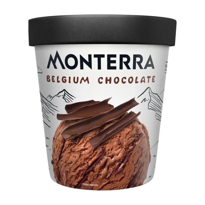 

Мороженое Monterra Шоколад 480мл/276г Фронери