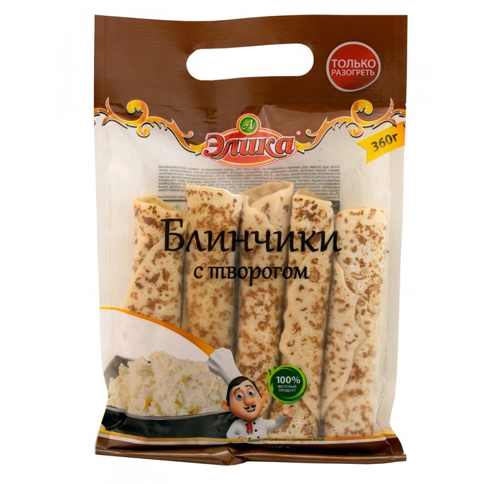 

Блинчики с творогом 360гр Элика