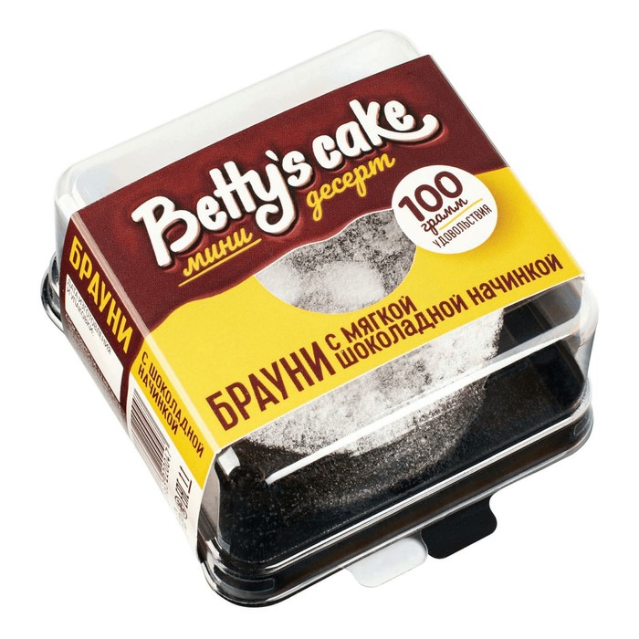 

Десерт Чизкейк Шоколадный Брауни с мягкой начинкой 100г Bettys Cake