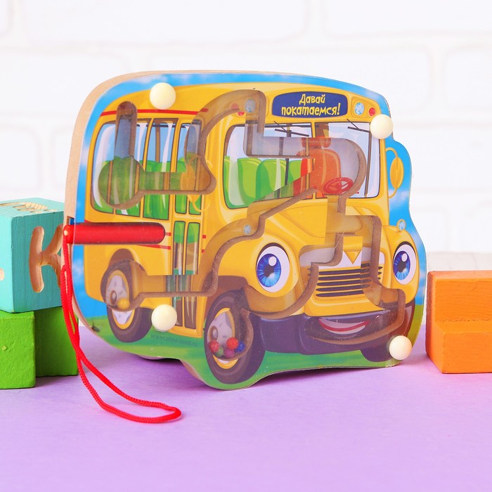 Лабиринт магнитный малый "Автобус"