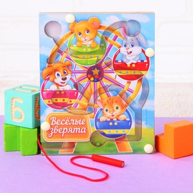 

Лабиринт магнитный малый "Весёлые зверята"