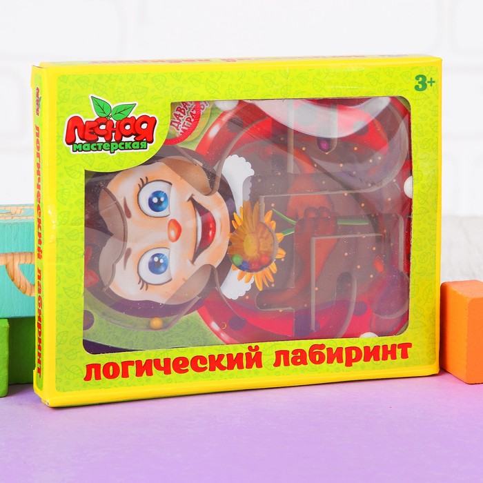 Лабиринт магнитный малый "Божья коровка"