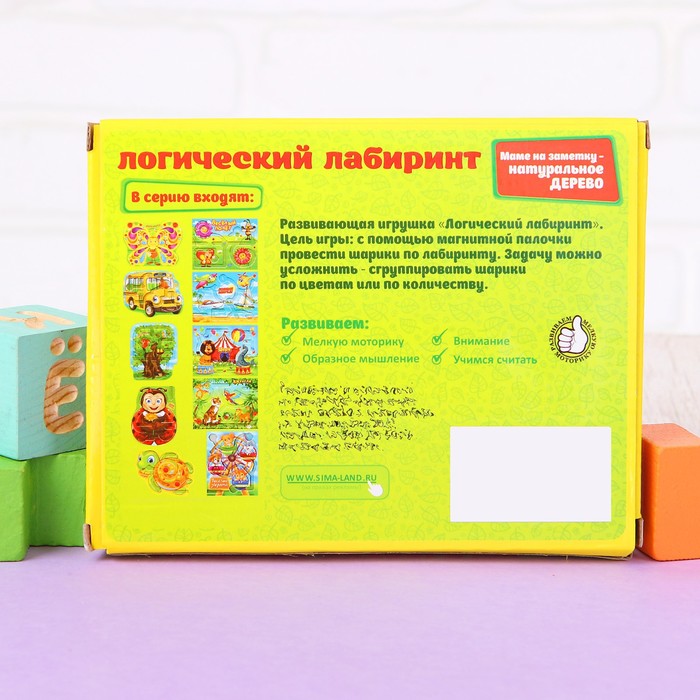 Лабиринт магнитный малый "Божья коровка"