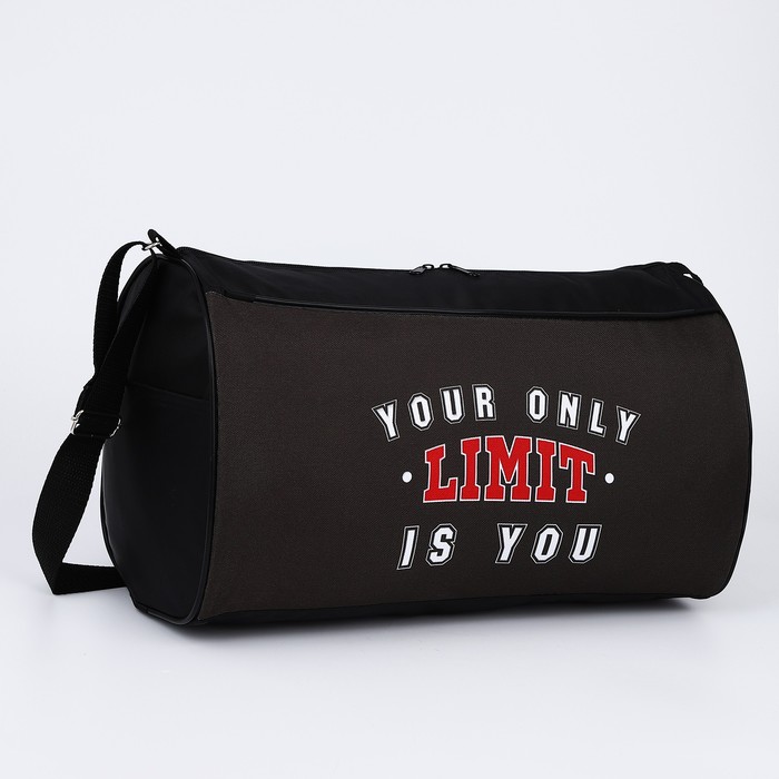 фото Сумка спортивная на молнии, наружный карман, 40 см х 24 см х 21 см, цвет чёрный nazamok kids