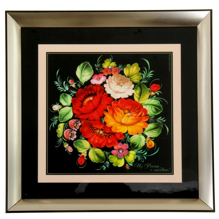 Картина "Из России с любовью", 31 х 31 см