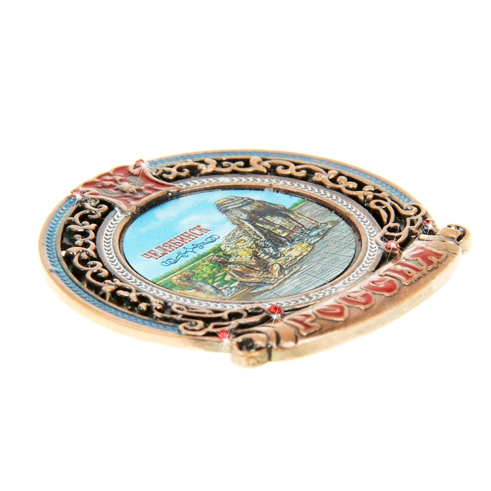 Магнит металл с гербом "Челябинск"