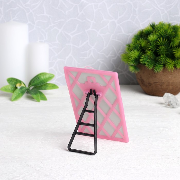 Зеркало складное-подвесное, прямоугольное, без увеличения, цвет МИКС