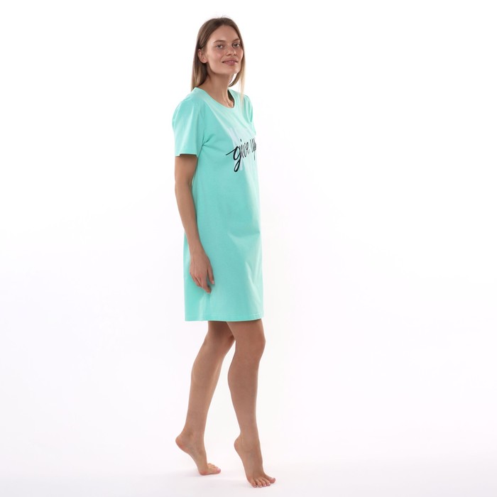 

Платье домашнее женское, цвет мята, размер 48