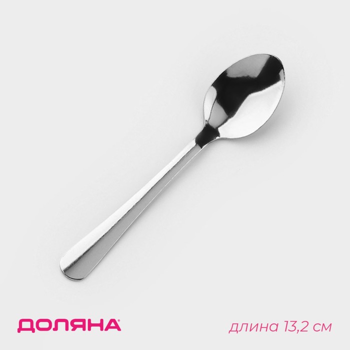

Ложка чайная из нержавеющей стали Доляна «Оптима», длина 13,2 см, толщина 1,2 мм