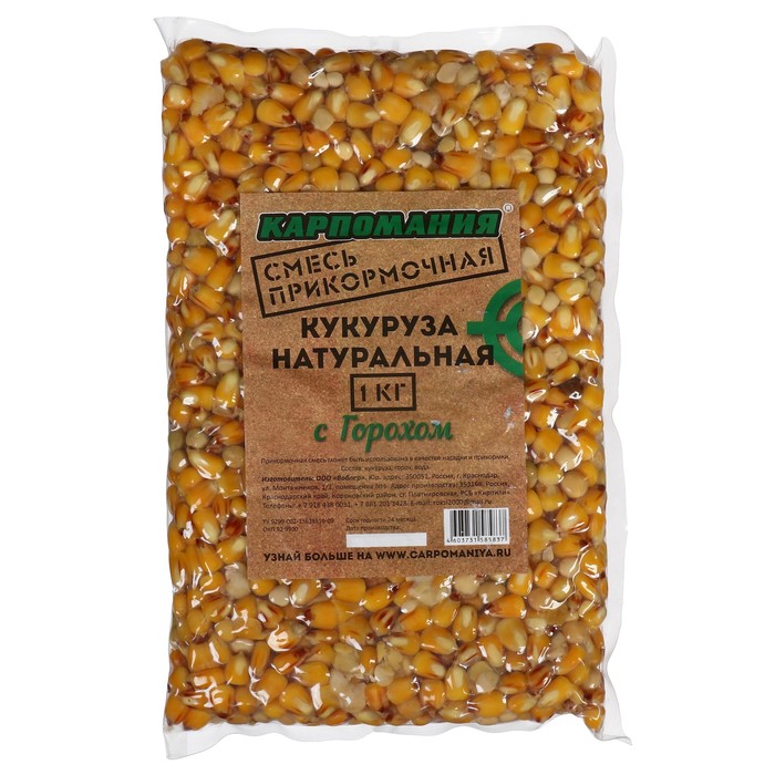 

Кукуруза натуральная с горохом, 1 кг