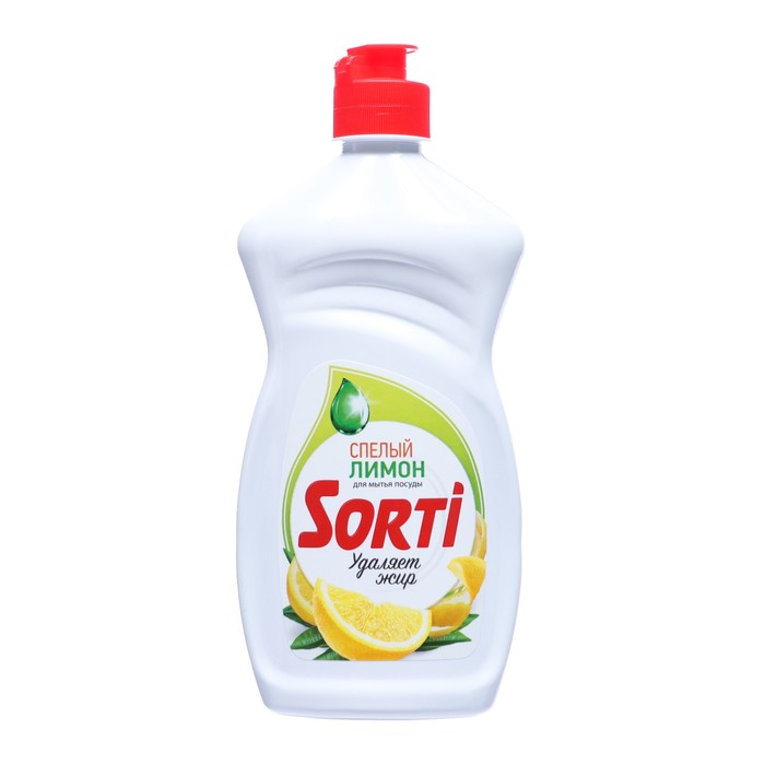 Средство для мытья посуды, SORTI, лимон, 400 мл средство для мытья посуды sorti бальзам с экстратом ромашки 450 мл