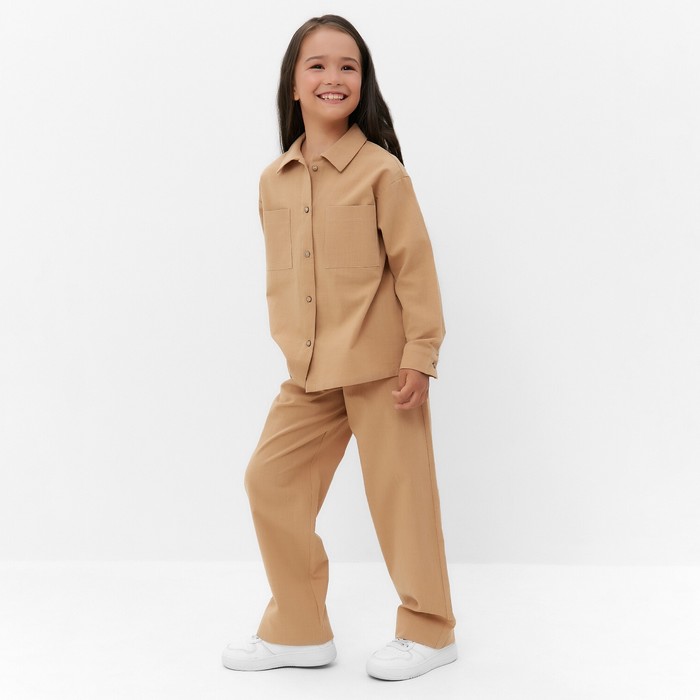 

Костюм (рубашка и брюки) детский KAFTAN "Лен", размер 28 (86-92см) бежевый