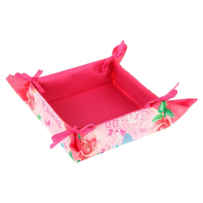 Хлебница "Collorista" Романтика 20*20 + 7 см, полиэстер