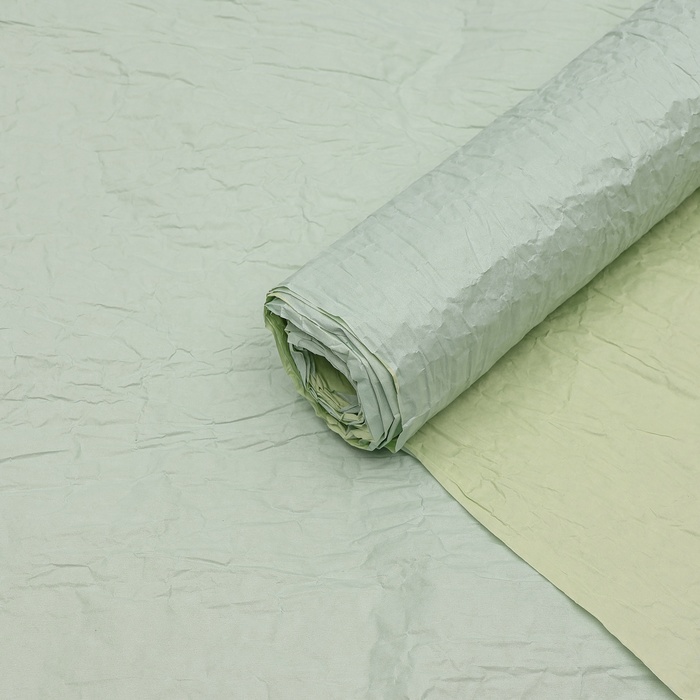 Бумага упаковочная «Морская волна» — эколюкс двухцветная, зелёная, 0,67 x 5 м
