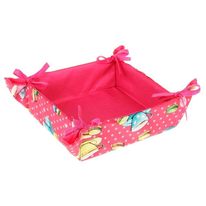 Хлебница "Collorista" Готовлю очень вкусно 20*20 + 7 см, полиэстер