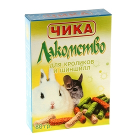 

Лакомство для кроликов и шиншилл, 80 гр.