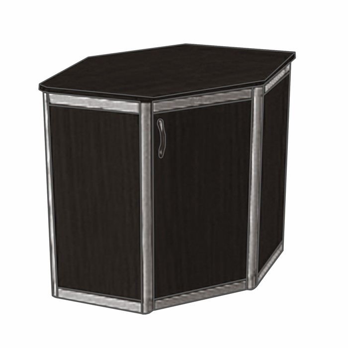 

Прилавок У6 дв, 800×800×900, ЛДСП, цвет венге