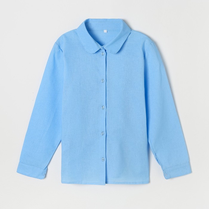 Блузка для девочки, цвет голубой, рост 134 см