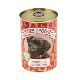 

Влажный корм для щенков "Ем без проблем" говядина, ж/б, 410 г