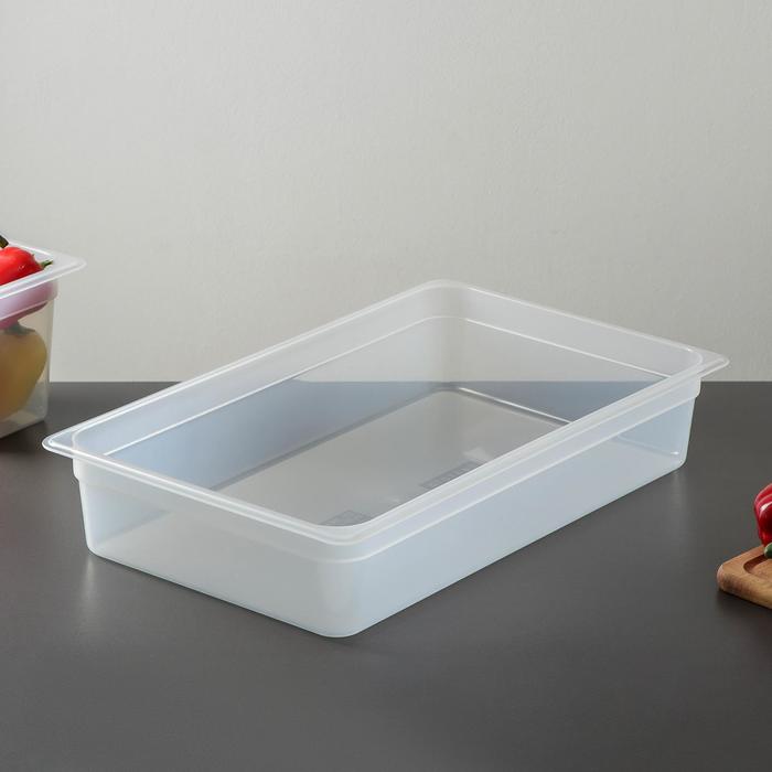 Гастроемкость 1/1 h=10 см, прозрачная