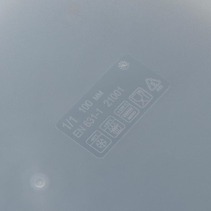 Гастроемкость 1/1 h=10 см, прозрачная