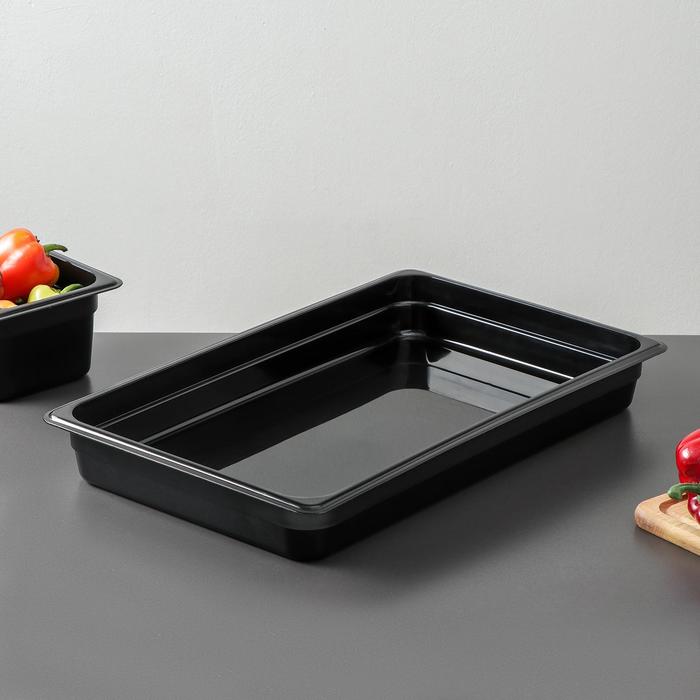 Гастроемкость 1/1 h=6,5 см, черная