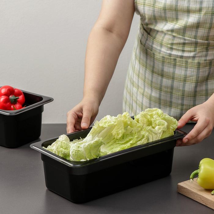 Гастроемкость 1/3 h=10 cм, цвет черный