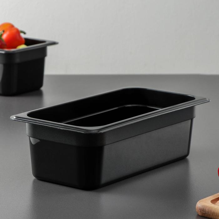 Гастроемкость 1/3 h=10 cм, цвет черный