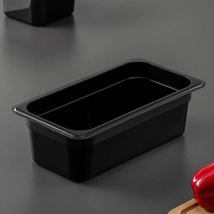 Гастроемкость 1/3 h=10 cм, цвет черный