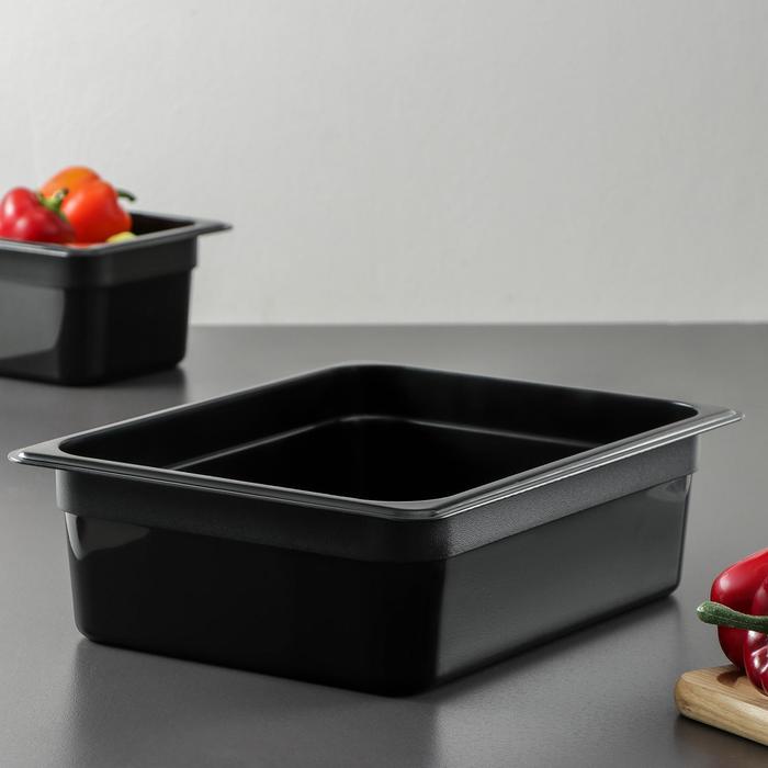 Гастроемкость 1/2 h=10 см, цвет черный