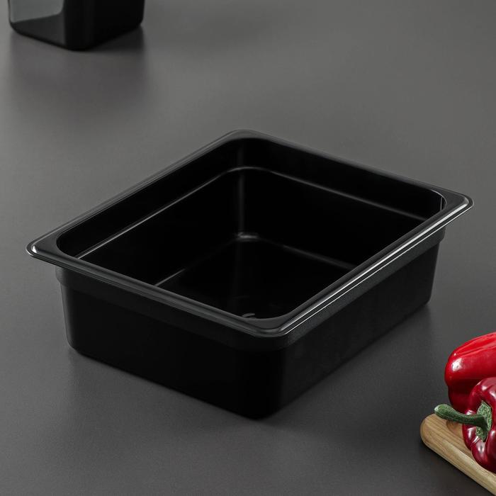 Гастроемкость 1/2 h=10 см, цвет черный