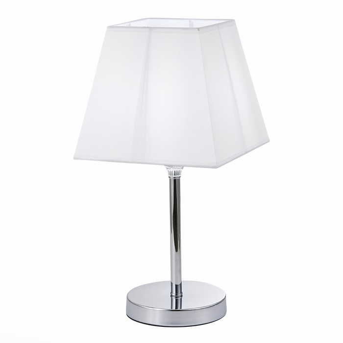 Прикроватная лампа Evoluce. SLE107604-01. Grinda. 1х40 Вт, E14, 22х22х43 см, цвет хром