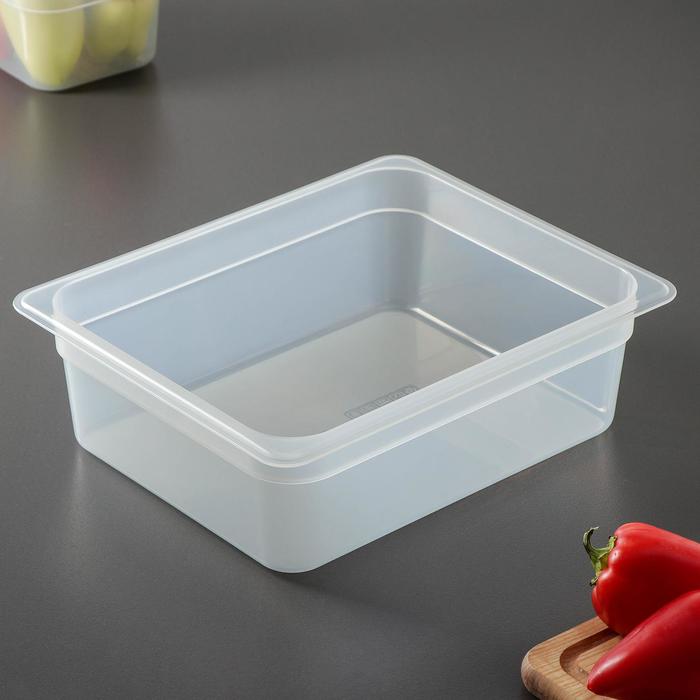 Гастроемкость 1/2 h=10 см, прозрачная