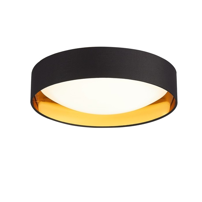 

Светильник потолочный LED, 1x24W 4000K, 10,5x42 см, цвет чёрный, золото, белый
