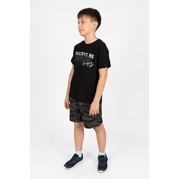Пижама для мальчика, рост 158 см, цвет чёрный