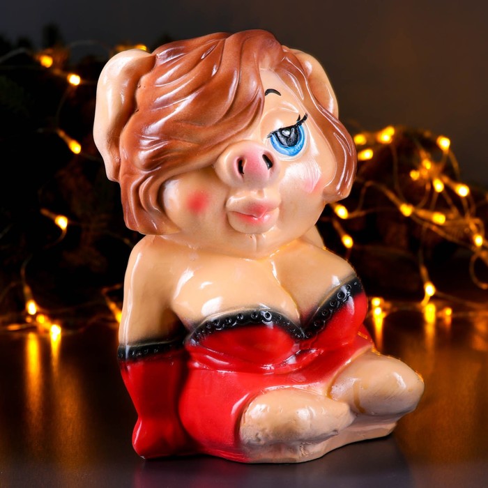 Копилка "Свинка в вечернем платье"